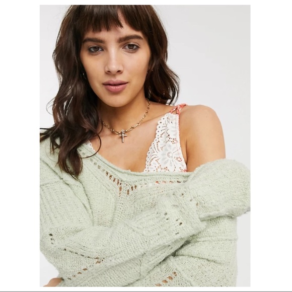 FREE PEOPLE PULLOVER LUXE KNIT SWEATER A2C - Picture 12 of 16